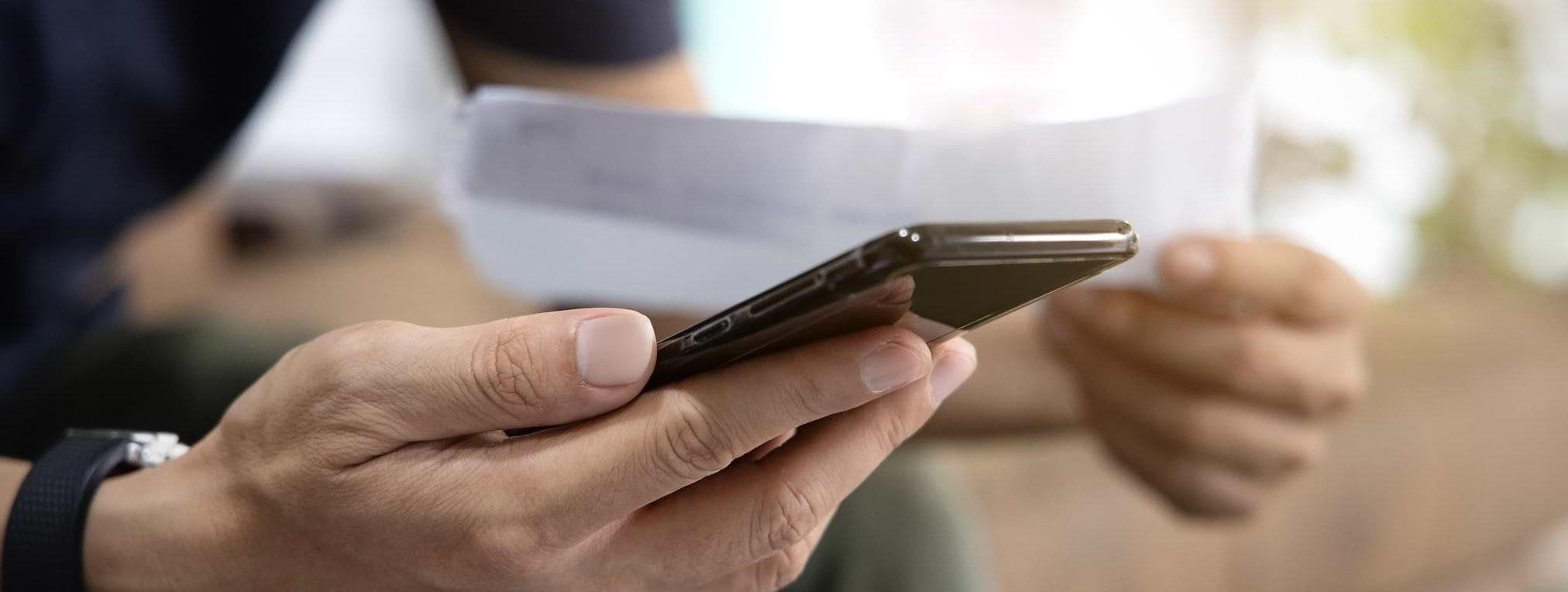 Man legitimerar sig via mobilen